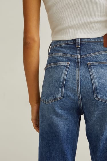 Damen - Straight Jeans - High Waist - LYCRA® - jeans-blau
