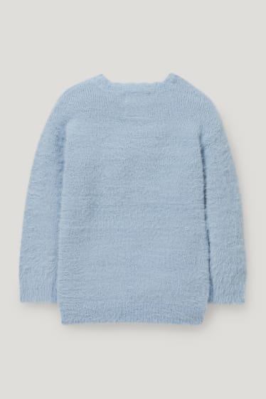 Toddler Girls - Frozen - jumper - shiny - light blue