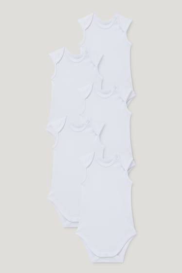 Baby Girls - Multipack 5er - Baby-Body - weiß