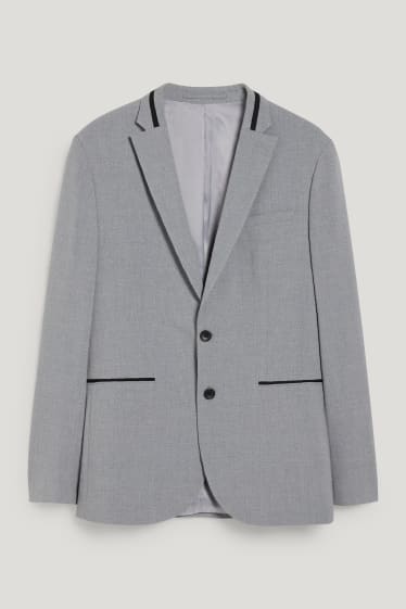 Uomo - Giacca coordinabile - slim fit - Flex - LYCRA® - grigio chiaro melange