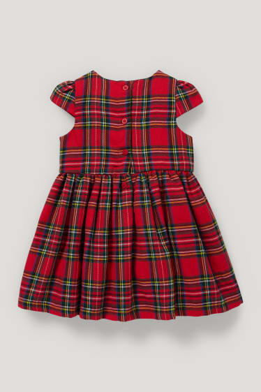 Esclusiva online - Vestito neonate - a quadretti - rosso