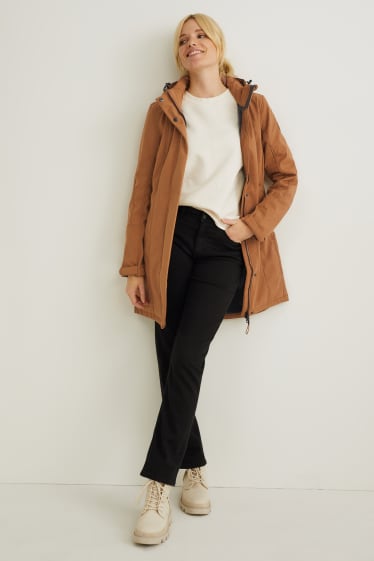 Donna - Giubbotto softshell con cappuccio - havana