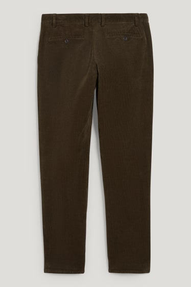 Herren - Cord-Chino - Regular Fit - Stretch - LYCRA® - dunkelgrün