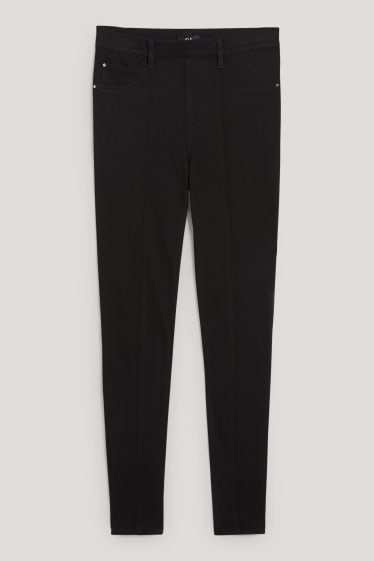 Dames - Broek - high waist - skinny fit - 4 Way Stretch - zwart