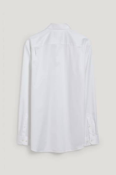 Home - Camisa formal - regular fit - cutaway - fàcil de planxar - blanc