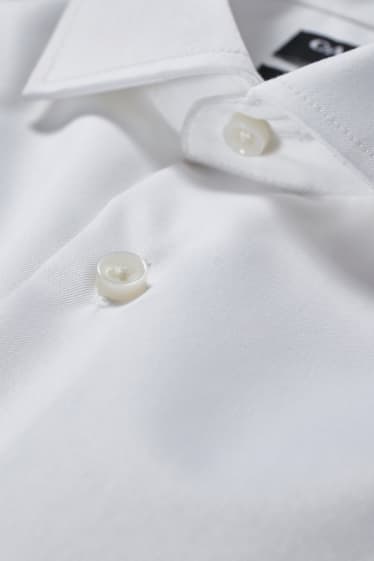 Home - Camisa formal - regular fit - cutaway - fàcil de planxar - blanc