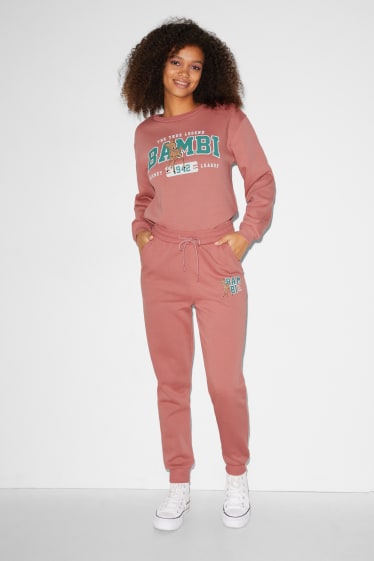 Clockhouse femme - CLOCKHOUSE - pantalon de jogging - Bambi - rose foncé