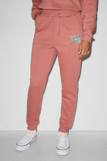 Clockhouse femme - CLOCKHOUSE - pantalon de jogging - Bambi - rose foncé