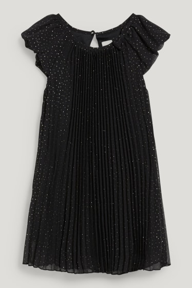 Filles - Robe - finition brillante - noir