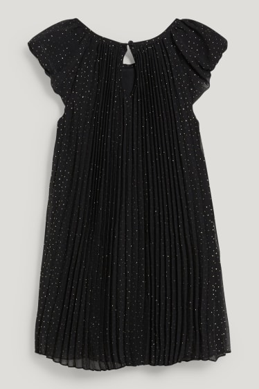Filles - Robe - finition brillante - noir