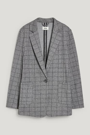 Femmes - Blazer - relaxed fit - à carreaux - gris / noir