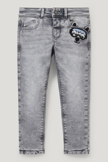 Toddler Boys - Slim jeans - thermojeans - grijs