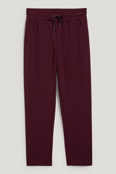 Women - Joggers - yoga - 4 Way Stretch - recycled - bordeaux