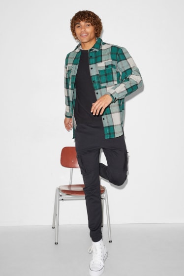 Clockhouse niños - CLOCKHOUSE - camisa - relaxed fit - kent - de cuadros - verde oscuro / blanco