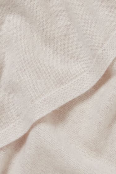 Dames - Sjaal van kasjmier - licht beige