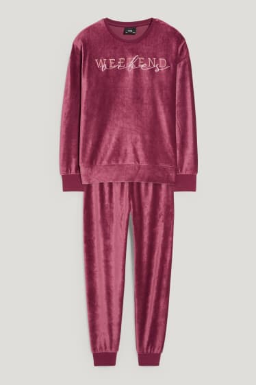 Bambine: - Pigiama - 2 pezzi - rosso scuro