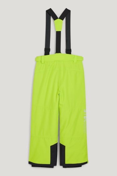Niños - Pantalón de esquí - verde fosforito