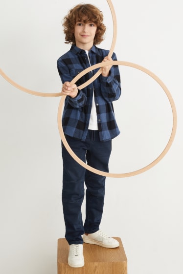 Bambini: - Pantaloni termici - jeans blu