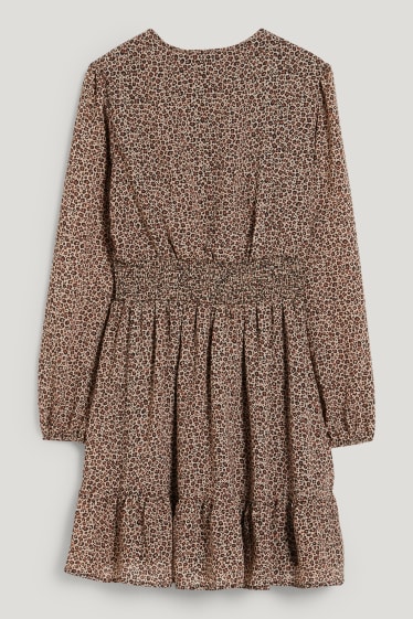 Clockhouse Girls - CLOCKHOUSE - dress - patterned - black / beige