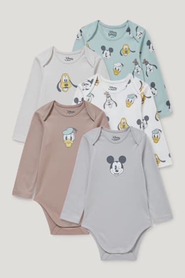 Baby Girls - Confezione da 5 - Disney - body per neonati - bianco / beige