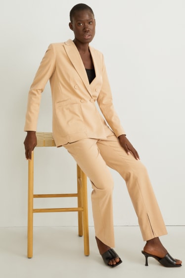 Dona - Blazer - regular fit - marró clar