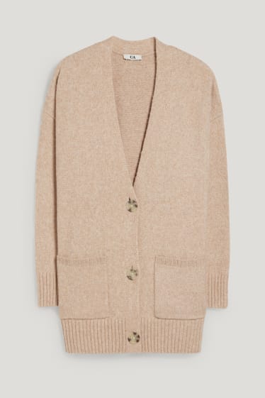 Women - Cardigan - beige-melange