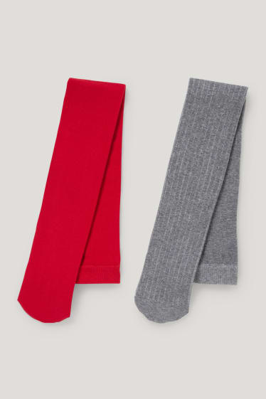 Toddler Girls - Confezione da 2 - collant - rosso