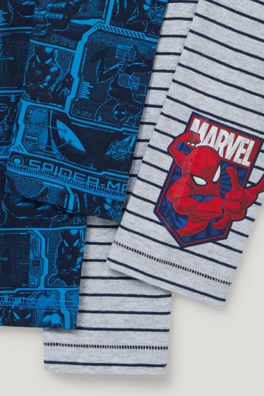 Toddler Boys - Multipack 2er - Spider-Man - Lange Unterhose - grau / dunkelblau