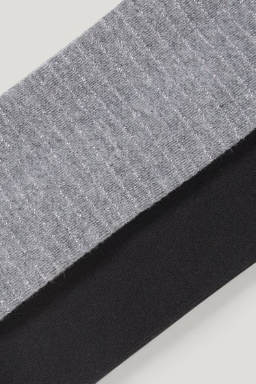 Bambine: - Confezione da 2 - calzamaglia - nero / grigio