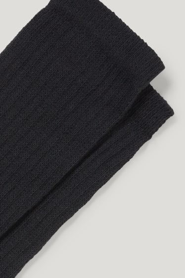 Heren - Set van 7 - sokken - biokatoen - zwart