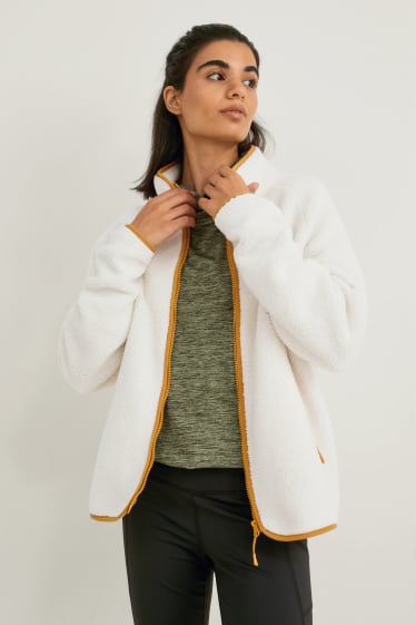 Damen - Teddy-Sweatjacke - Hiking - THERMOLITE® - cremeweiß