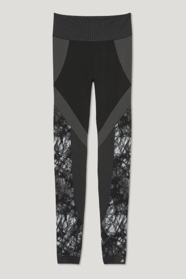 Dames - Sportlegging - 4 way stretch - gerecycled - zwart