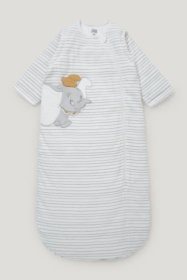 Baby Girls - Dumbo - sacco nanna per neonati - 18-36 mesi - a righe - bianco