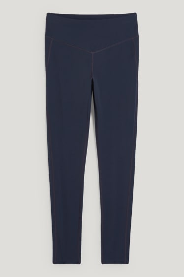 Damen - Funktions-Leggings - Supportive - Fitness - 4 Way Stretch - dunkelblau