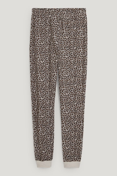 Clockhouse femme - CLOCKHOUSE - pantalon de pyjama - beige clair