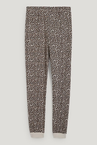 Clockhouse femme - CLOCKHOUSE - pantalon de pyjama - beige clair