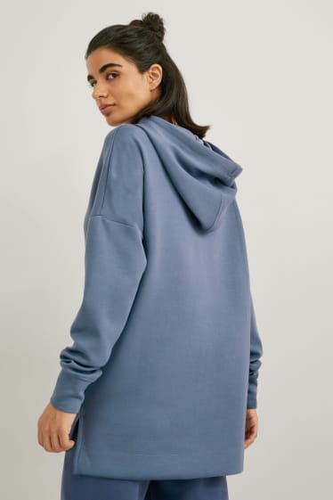 Damen - Hoodie - Yoga - recycelt - blau