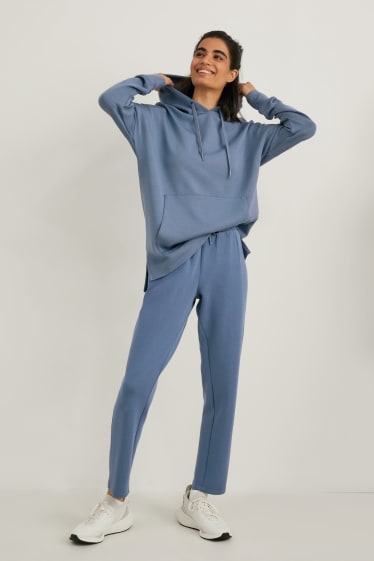 Damen - Hoodie - Yoga - recycelt - blau