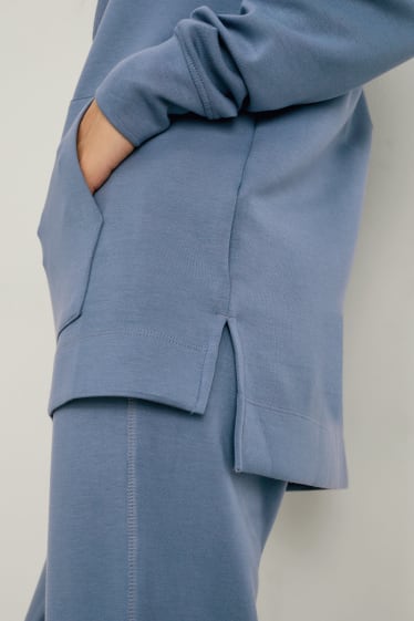 Damen - Hoodie - Yoga - recycelt - blau