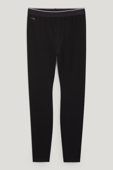 Hommes - Caleçon long doublé - THERMOLITE® - LYCRA® - noir
