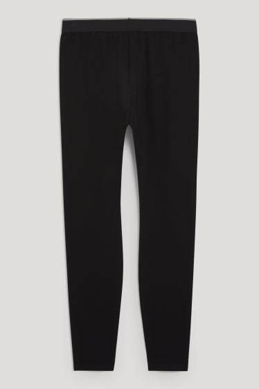 Hommes - Caleçon long doublé - THERMOLITE® - LYCRA® - noir