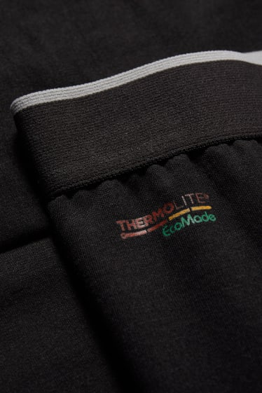 Hommes - Caleçon long doublé - THERMOLITE® - LYCRA® - noir
