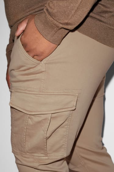Exclu web - CLOCKHOUSE - pantalon cargo - slim fit - beige