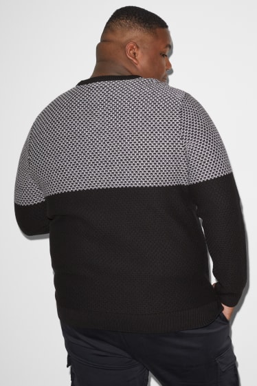 Exclu web - CLOCKHOUSE - pull - noir / blanc