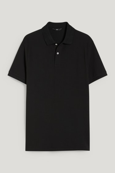 Herren - Poloshirt - Bio-Baumwolle - schwarz