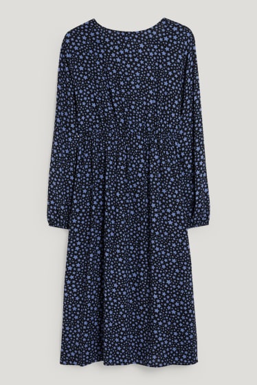 Dona XL - CLOCKHOUSE - vestit - estampat - blau/negre