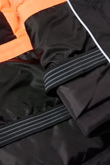 Kids Girls - Skijacke mit Kapuze - schwarz