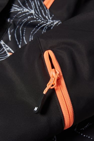 Kids Girls - Skijacke mit Kapuze - schwarz