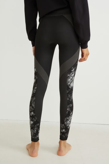 Dames - Sportlegging - 4 way stretch - gerecycled - zwart