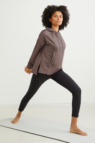 Damen - Hoodie - Yoga - braun